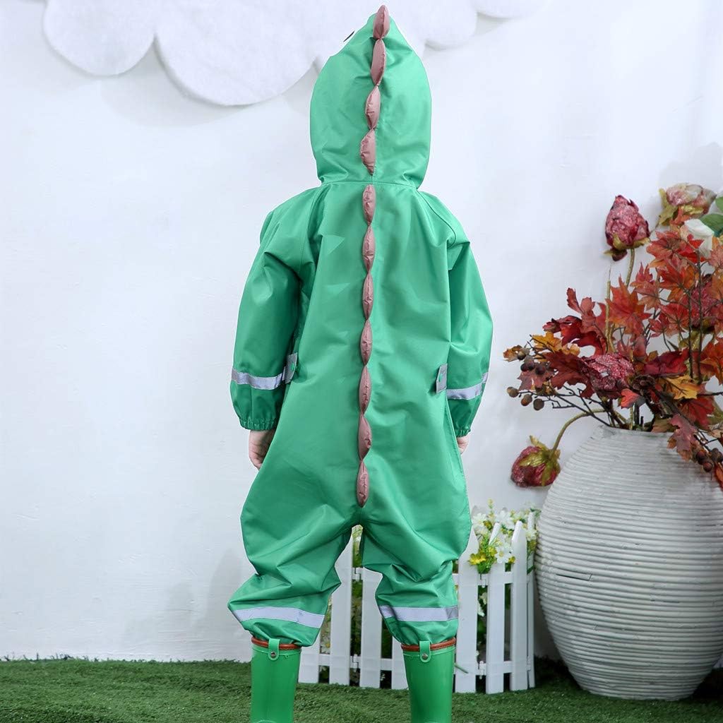 Toddler Rain Suit Waterproof Coverall One Piece Rain Suit Kids