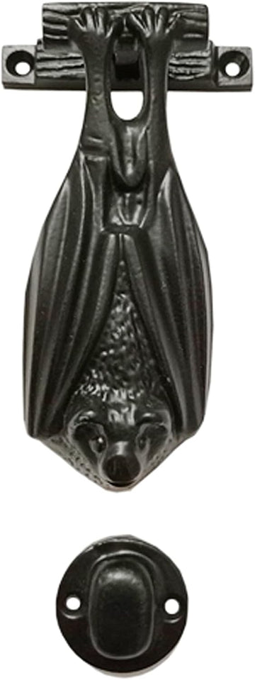 “Bat” Black Antique Iron Door Knocker (Black Powder Coated Finish) - Supplied as 1 Piece Per Pack