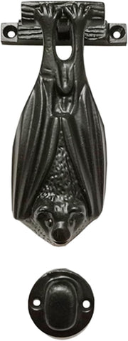 “Bat” Black Antique Iron Door Knocker (Black Powder Coated Finish) - Supplied as 1 Piece Per Pack