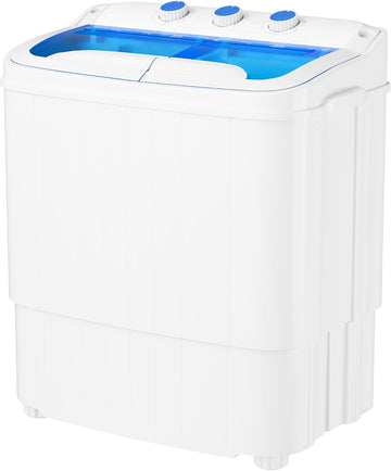 Portable Washing Machine,18 lbs Capacity,Washer and Dryer Combo Machine for Homes & Apartments,Twin Tub Laundry Washer