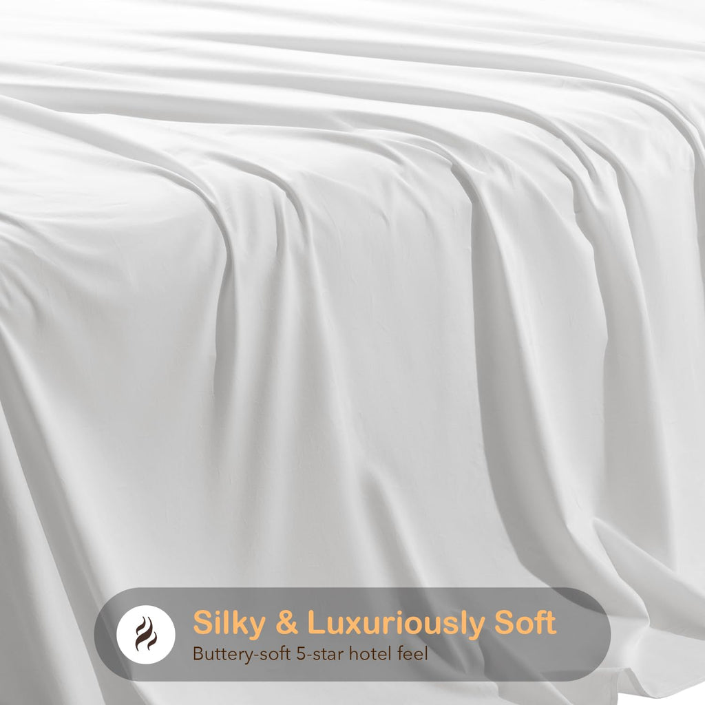 1000 Series 100% Organic Cotton King Sheets, Extra Deep Pocket