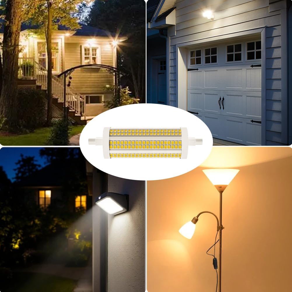 118mm R7S LED Bulb 30W, 300W T3 Halogen Equivalent, 3200 Lumen, Dimmable J Type Linear Double Ended Flood Light