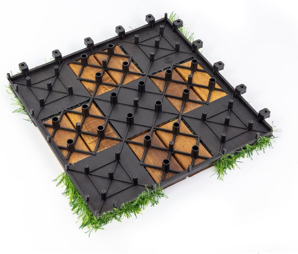 Acacia Wood Deck Tile 10 Pack