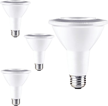PAR30 LED Long Neck Reflector Flood Light Bulb 10W (75W Equivalent) 800 Lumen 4000K Cool White Dimmable E26 Medium