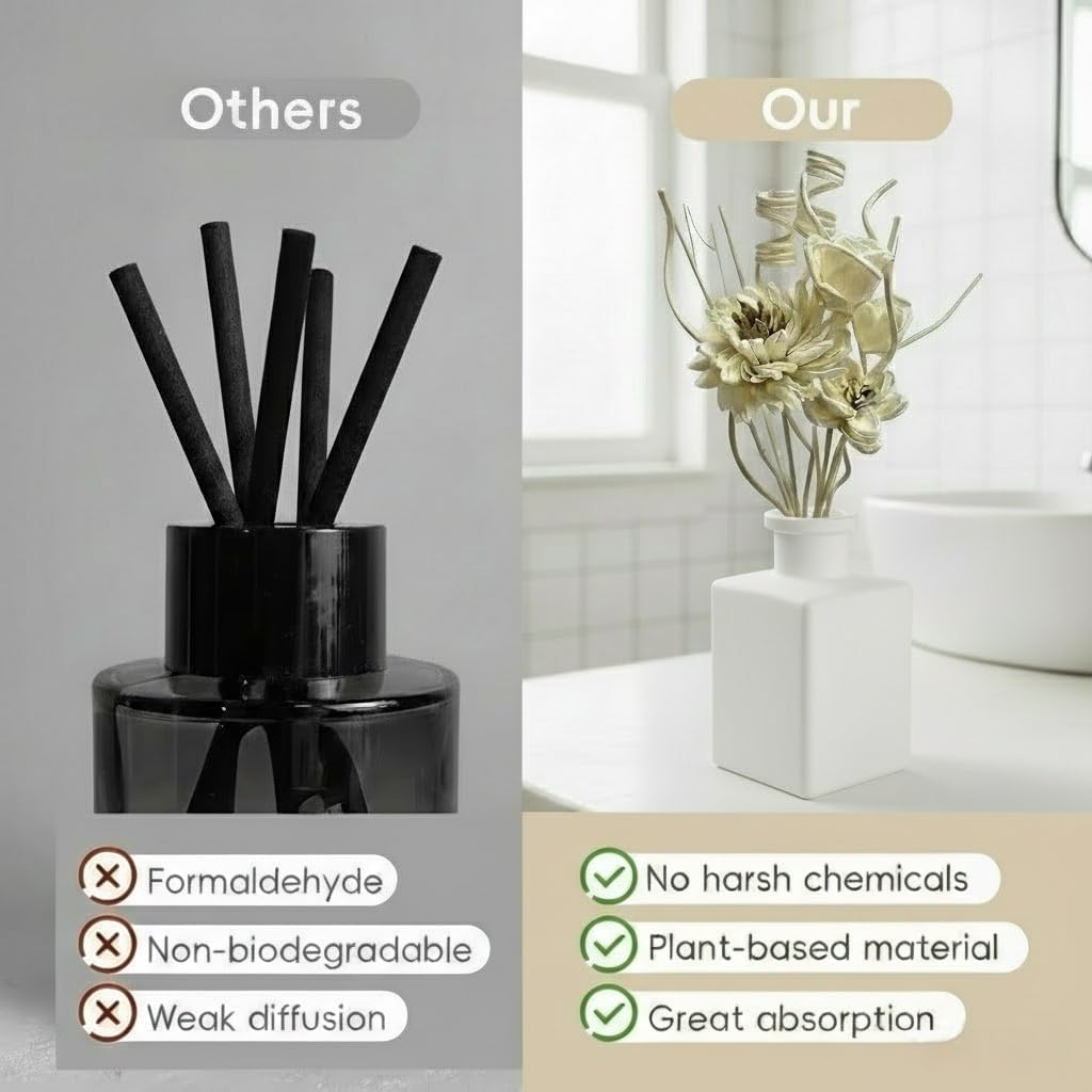 Reed Diffuser Flower Sticks,Reed Diffuser Sticks - Set of 12