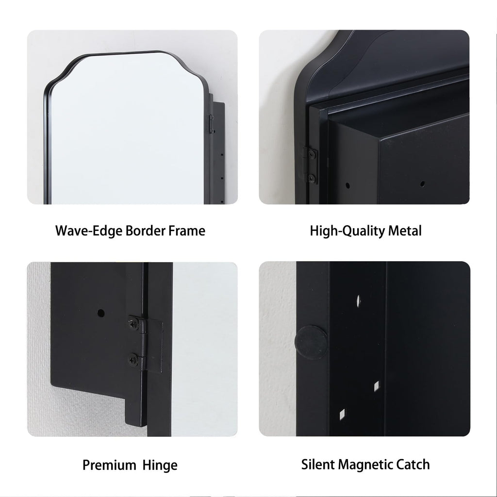 24"x32" Bathroom Medicine Cabinet Wall-Mounted Mirror with Storage