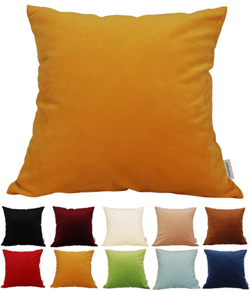 Solid Velvet Throw Pillow Cover/Euro Sham/Cushion Sham, Super Luxury Soft Pillow Cases, Many Color & Size Options