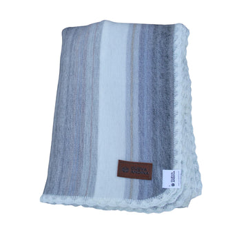 Alpaca Wool Blanket Throw - Beautiful & Warm, 80 x 60 inches, Ultra-Soft, Hypoallergenic and Breathable. (Blanco)