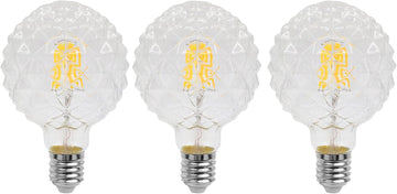 LED Vintage Edison Bulb, Dimmable, G30 G95 4W (40W Equivalent), LED Filament Bulb, 350 Lumen, 2200K (Warm White)