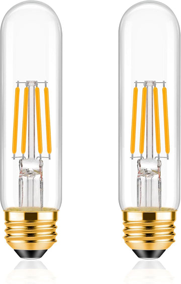 E26 T10 LED Bulb 4 Watt Equivalent 40W Warm White 2700K 2 Pack