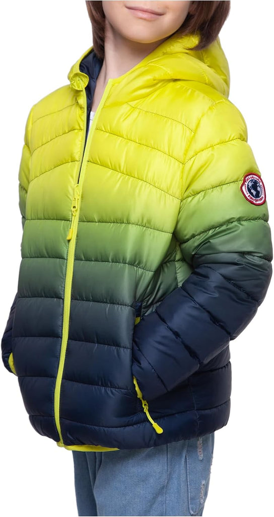 Boys' Reversible Lightweight Water-Resistant Puffer Jacket