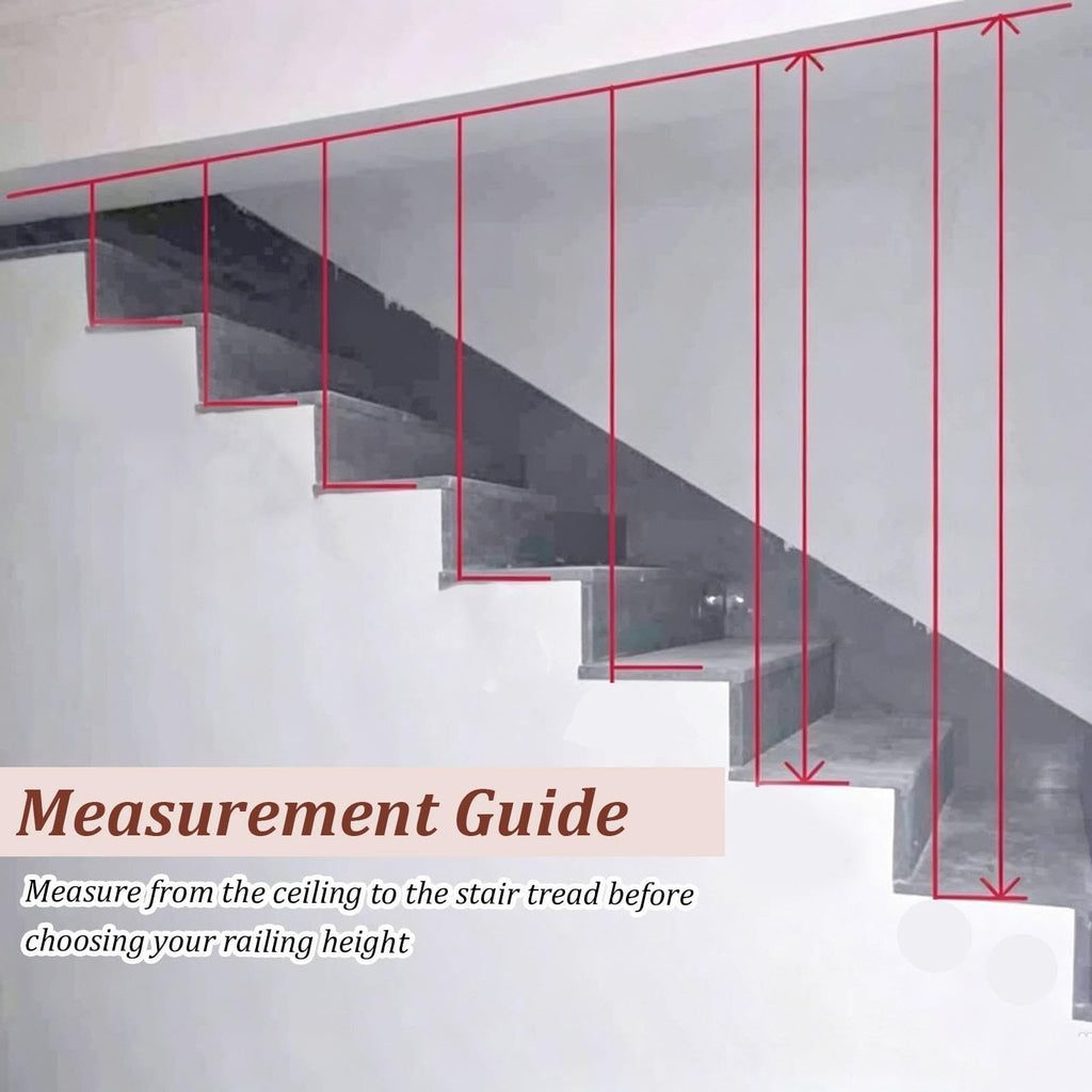Indoor Stair to Ceiling Railing Kits, Strong Baluster Posts