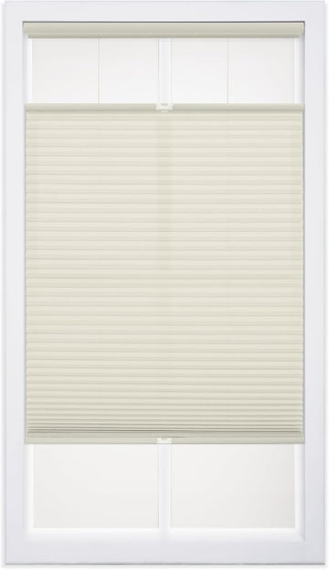Cordless 1" Light Filtering Top Down Bottom Up Cellular Shade, 20"W x 64"H, Alabaster