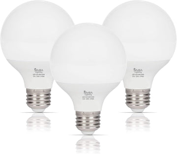 LED G25 Bulbs 8W 60W Equivalent 120V E26 Warm White, 3 Pack