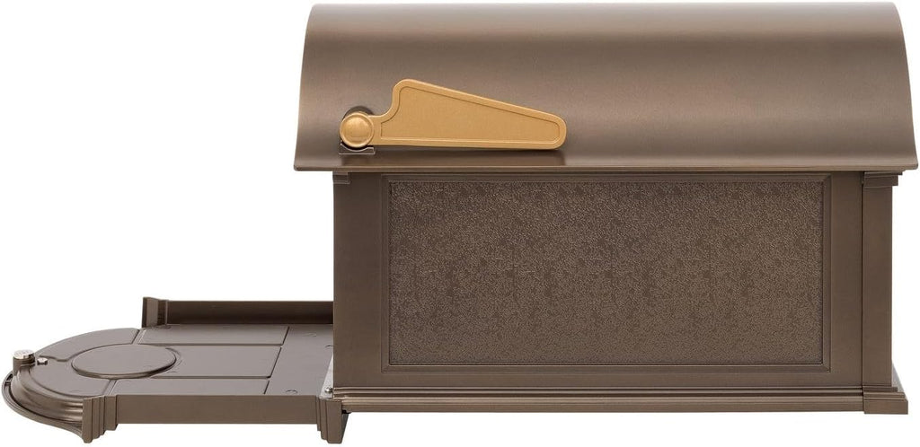 Balmoral Mailbox Heavy-Duty Cast Aluminum Rust-Free Large Capacity Decorative Post Mount Mailbox for Residential Use