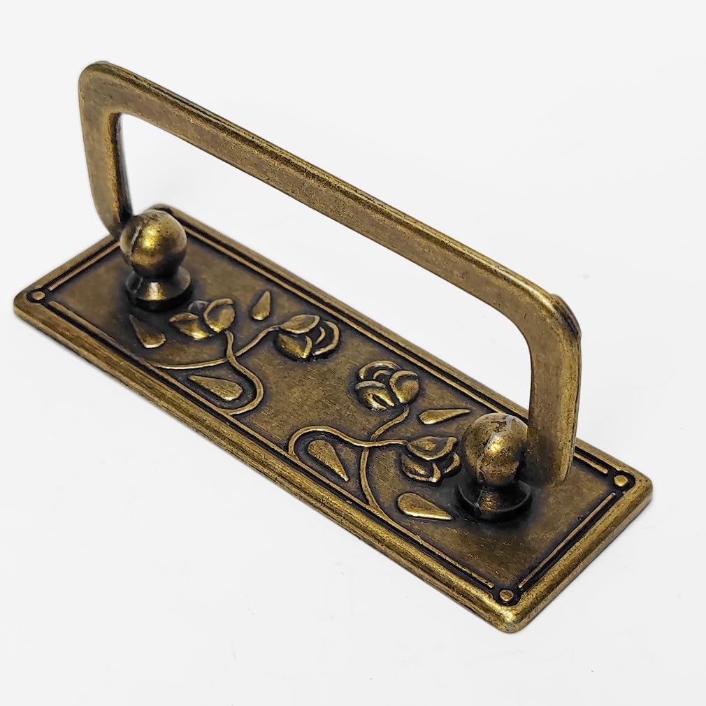 4-Pack 2 1/2" Antique Brass Bail Drawer Pull Hanging Pulls Drop Swing Handles Cabinet Knob Hardware 64 mm 2.5"