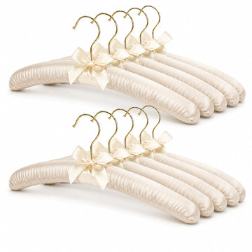 No Bump Satin Padded Clothes Hangers for Sweaters, Women Clothing, 10 Pack