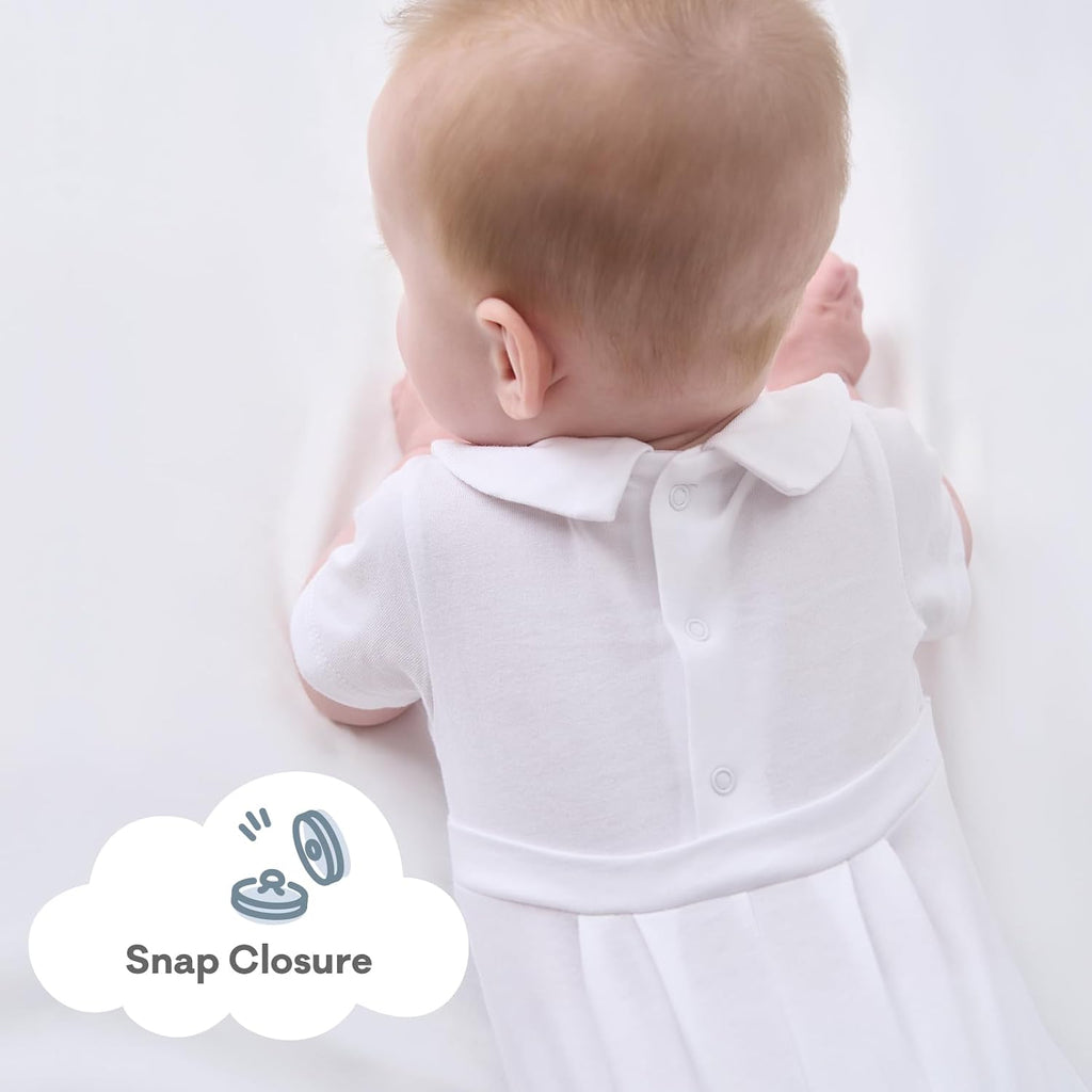 Baby Boy Baptism Outfit Cotton Romper