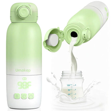 Portable Bottle Warmer for Travel,12oz Cordless Milk Warmer for Baby