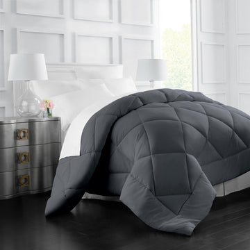 Italian Luxury King/Cal King Comforter - 2100 Series Blanket, Down Alternative Insert w/ Corner Tabs - Home Bedding