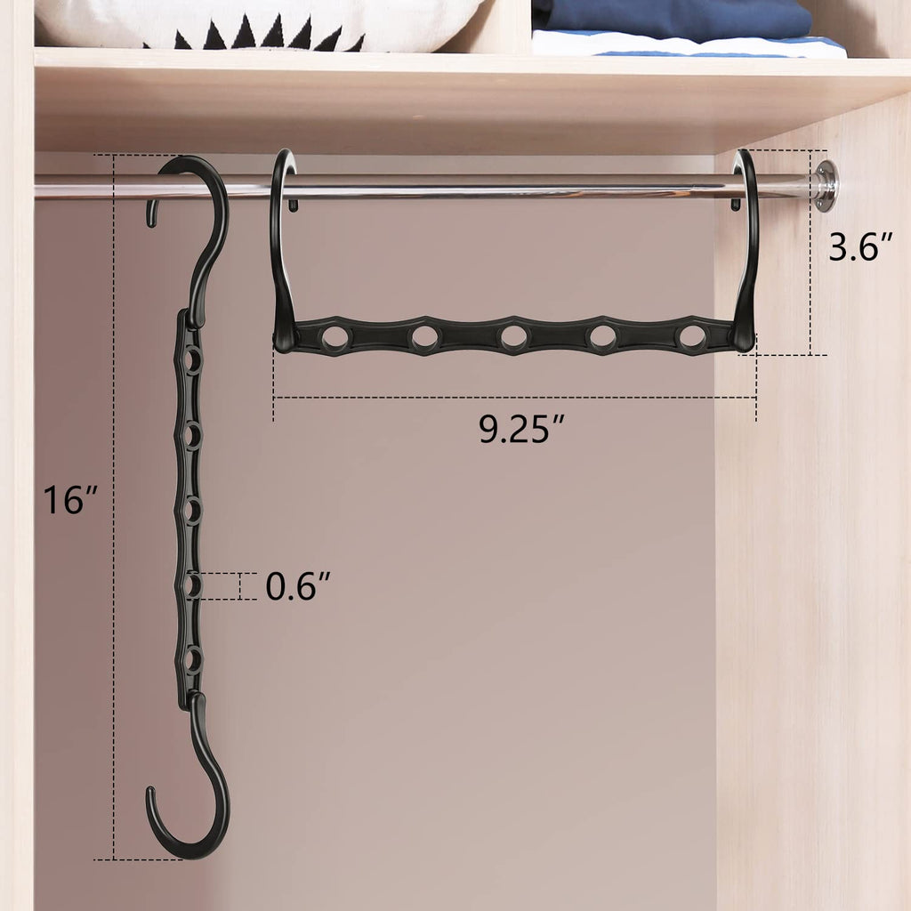 Closet Organizers and Storage 20 Pack Hanger Organizer Magic Hangers Space Saving Hanging Plastic for Heavy Clothes