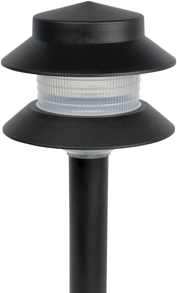 Paradise Low Voltage Landscape Pathway Lights - 2 Tier Outdoor Garden Lights - Easy, Simple Installation - Walkway