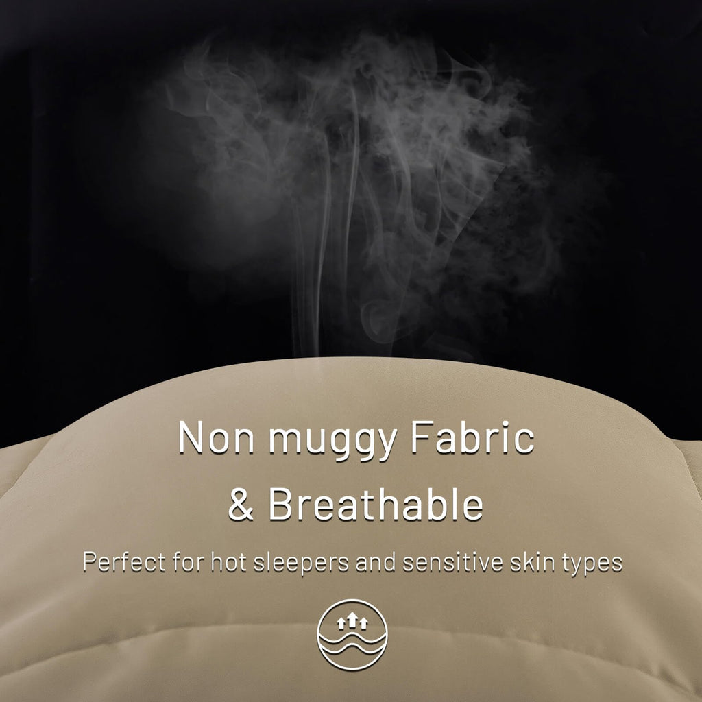Viscose from Bamboo Comforter Cooling Lightweight Duvet Insert, Organic Natural Summer Bedding Blanket for Hot