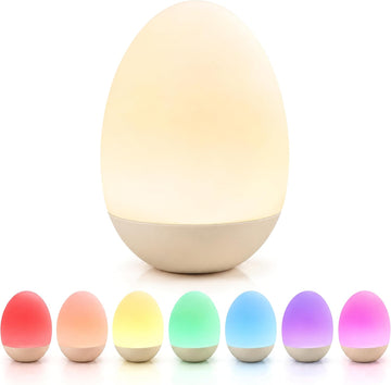 Baby Night Light, Egg Light, 7 Colors, Stepless Dimming
