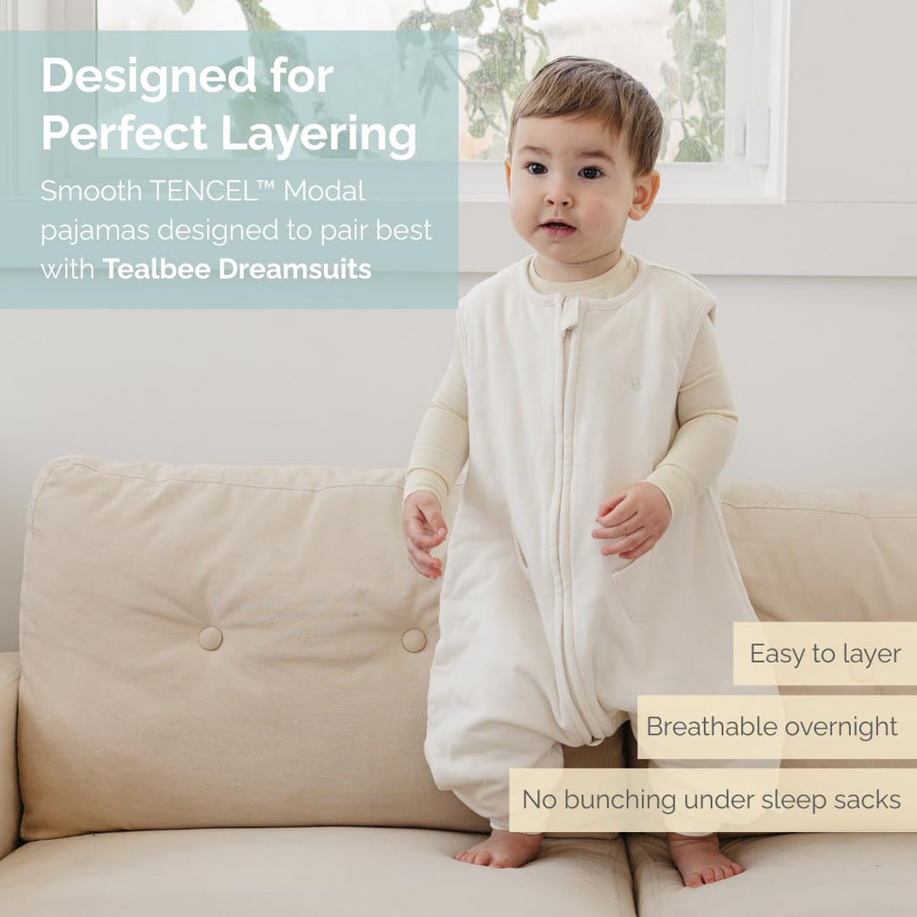 Toddler Pajamas, Modal 2 Piece Long Sleeve, Boys Girls