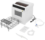 Portable Countertop Dishwasher, 1100W Mini Dishwasher, 360° Spraying Cleaning, 110V Table Top Dishwashers for Homes