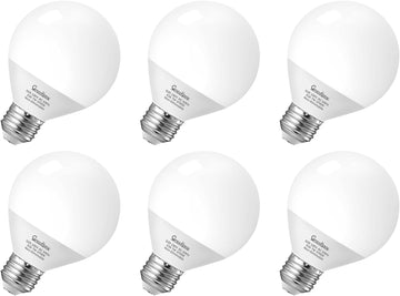 Vanity Light Bulbs, G25 LED Globe Light Bulbs for Makeup Mirror Dressing Room, 60W Equivalent, 2700K Soft White