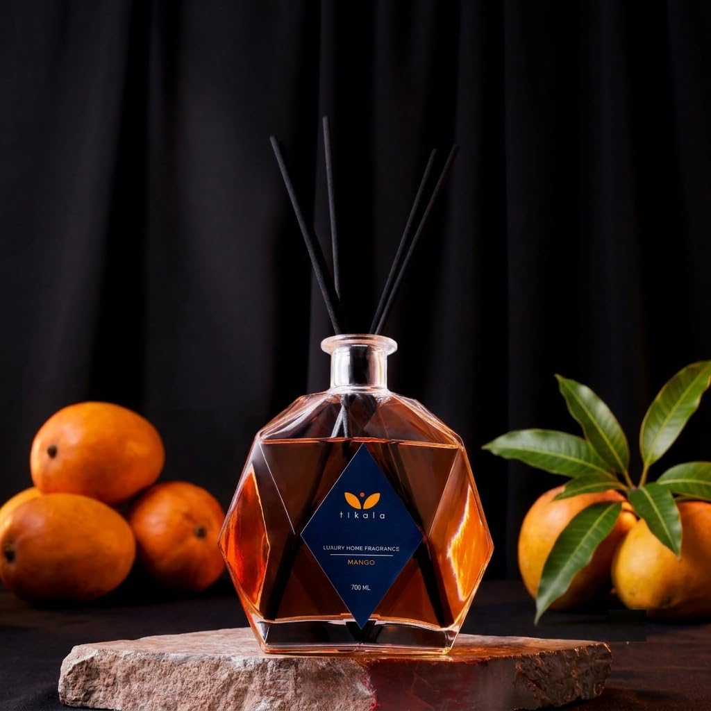 Fragrance Luxury Reed Diffuser with Mango Scent 23.67 fl oz