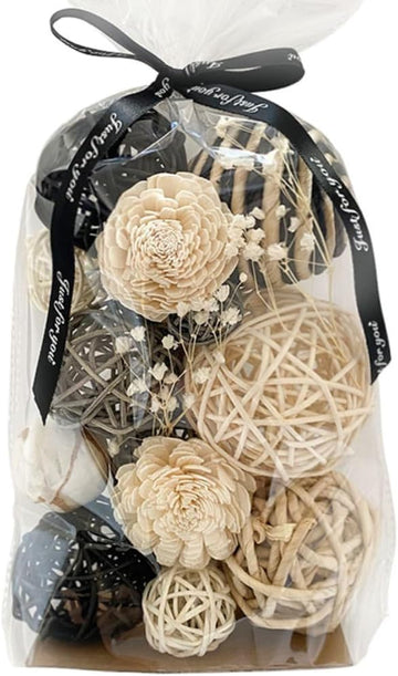 Large Decorative Balls for Bowls, Black White