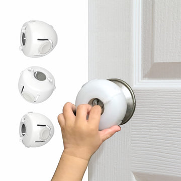 6 Pack Door Knob Safety Covers for Kids, Child Proof Door Knob Covers, Door Handle Baby Proof, Child Locks for Door
