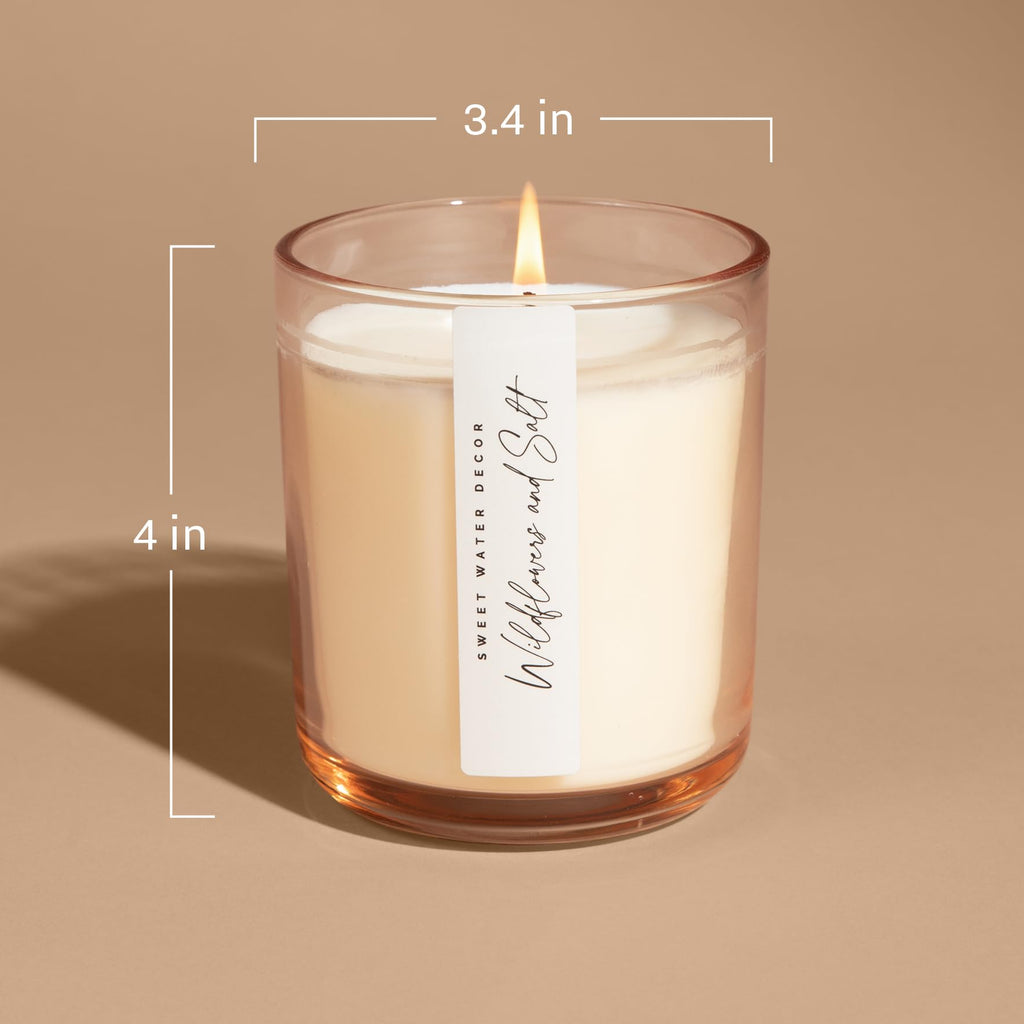 Mango & Coconut Candle, 12oz Tinted Jar, Tropical Aroma