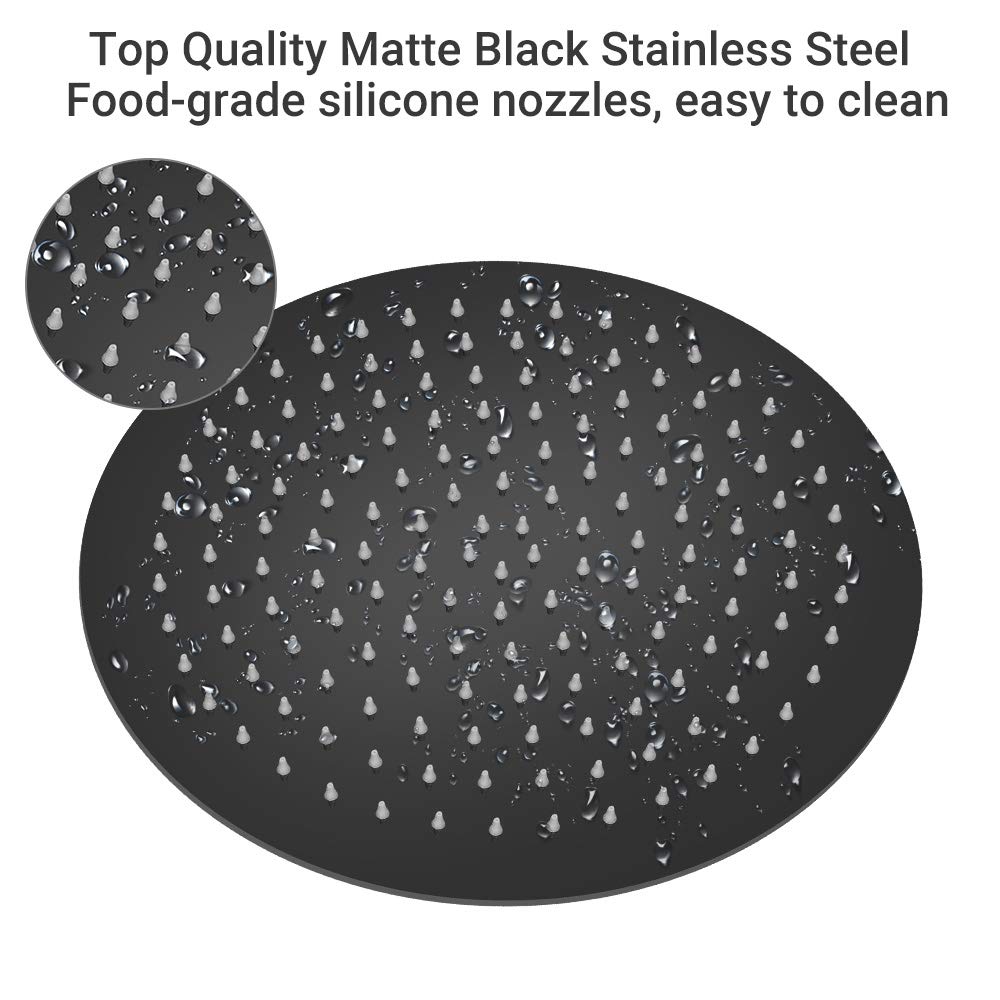 Rain Shower Head, Ultra-Thin Design-Pressure Boosting, Awesome Some Experience, High Flow Stainless Steel Rainfall