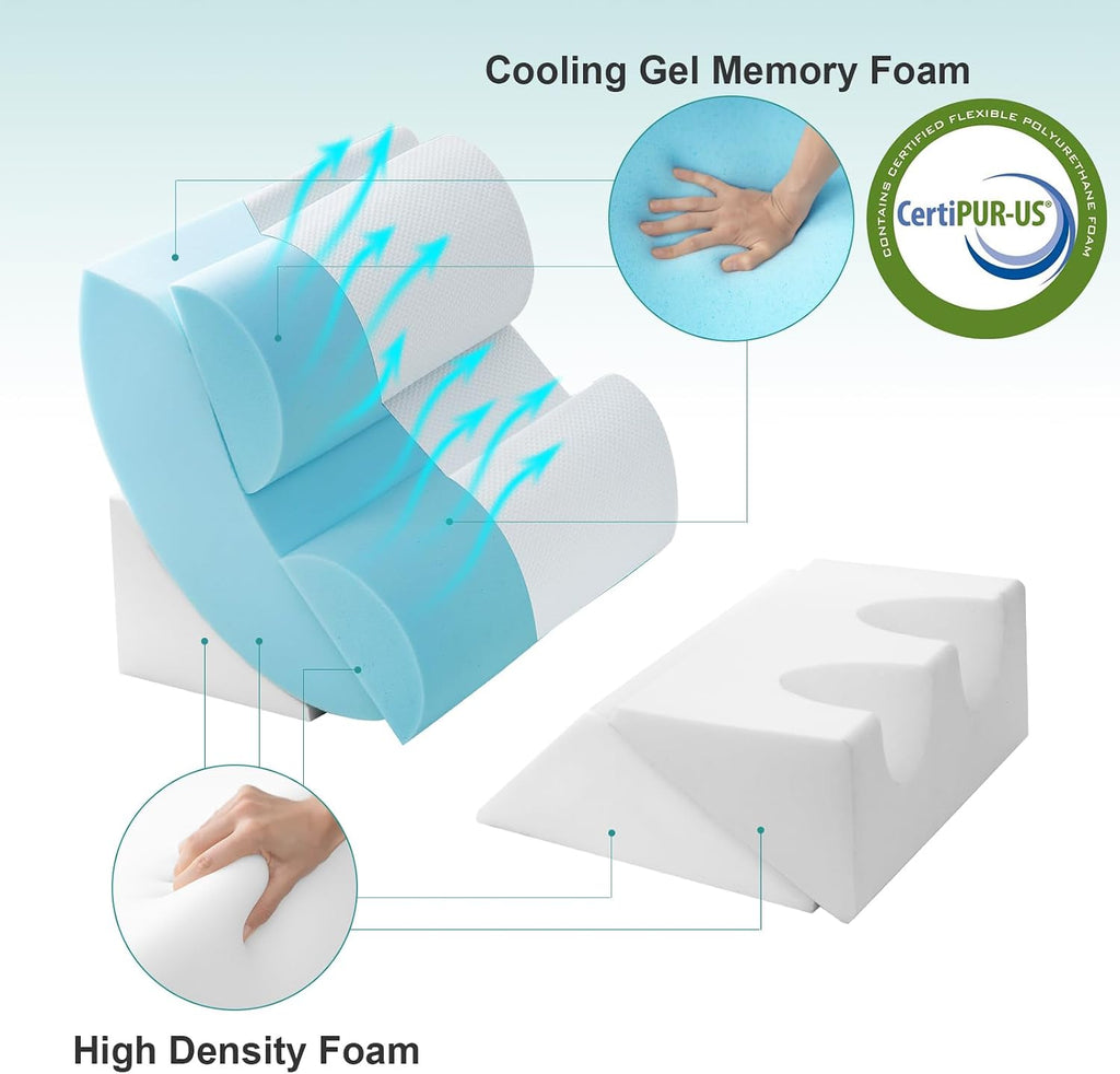 Bed Wedge Pillow Set for After Surgery 6P, Reading Pillows, 23" | Post Surgery Pillow for Sleep Apnea and Acid Reflux