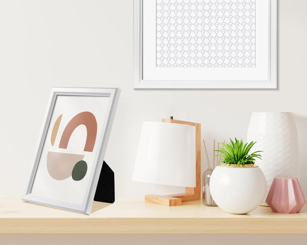 5x7 Picture Frames (12 Pack, White) Simple Designed Photo Frame with High Definition Glass for Wall Mount & Table Top