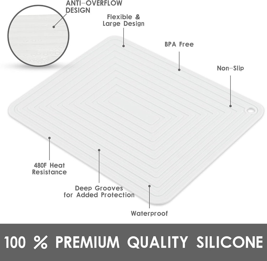 Trivets for Hot Dishes, Trivet Hot Pads, Silicone Trivets for Pots and Pans, Silicone Pot Holders, Trivet for Quartz