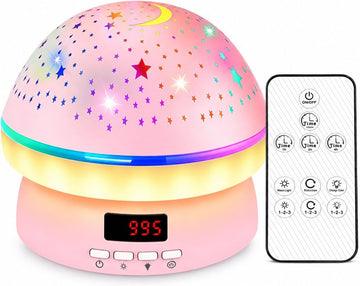 Star Projector for Kids, Night Light Projector with Hard Hollow-Out Cover