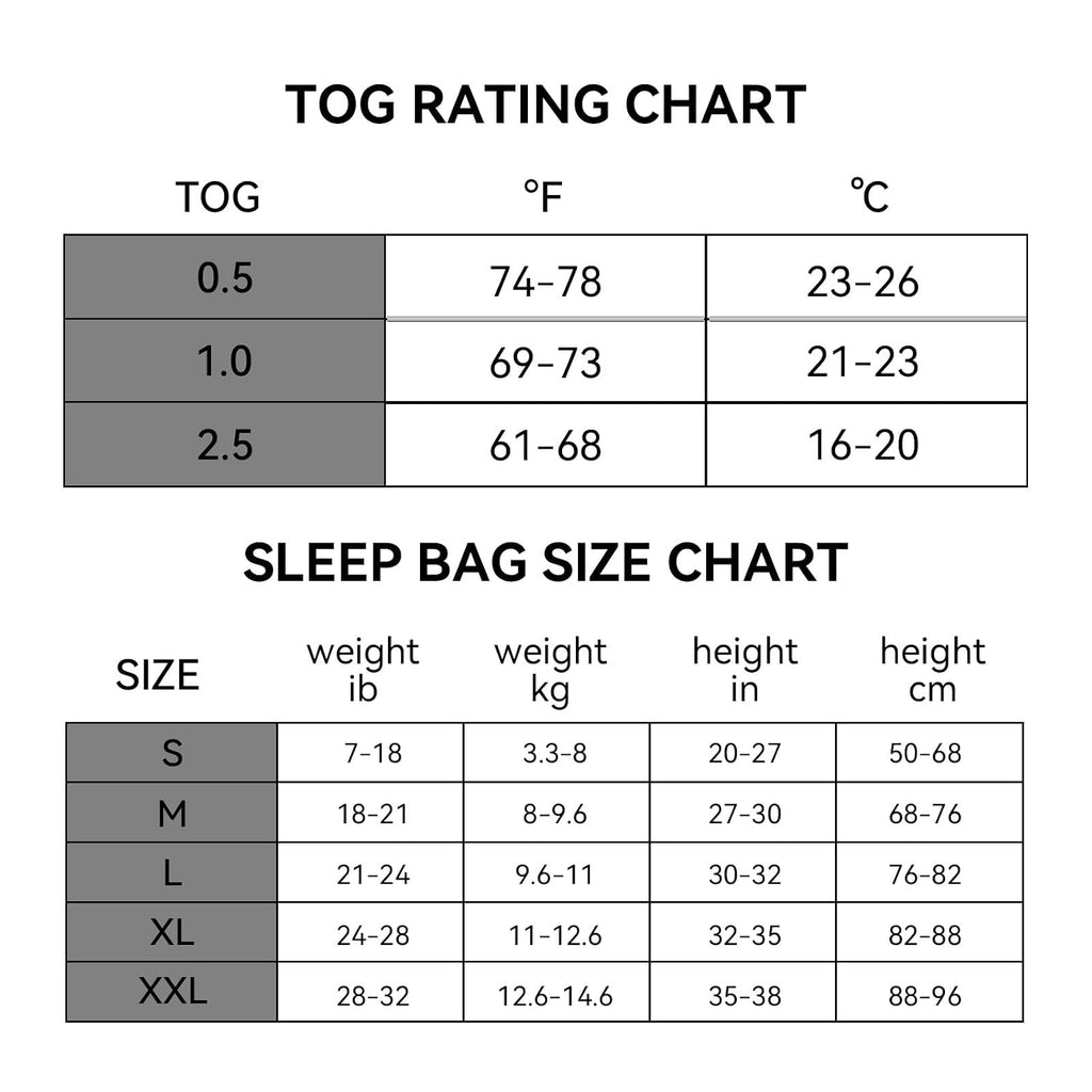Rayon Made from Bamboo Sleep Sack Baby 1.0 Tog