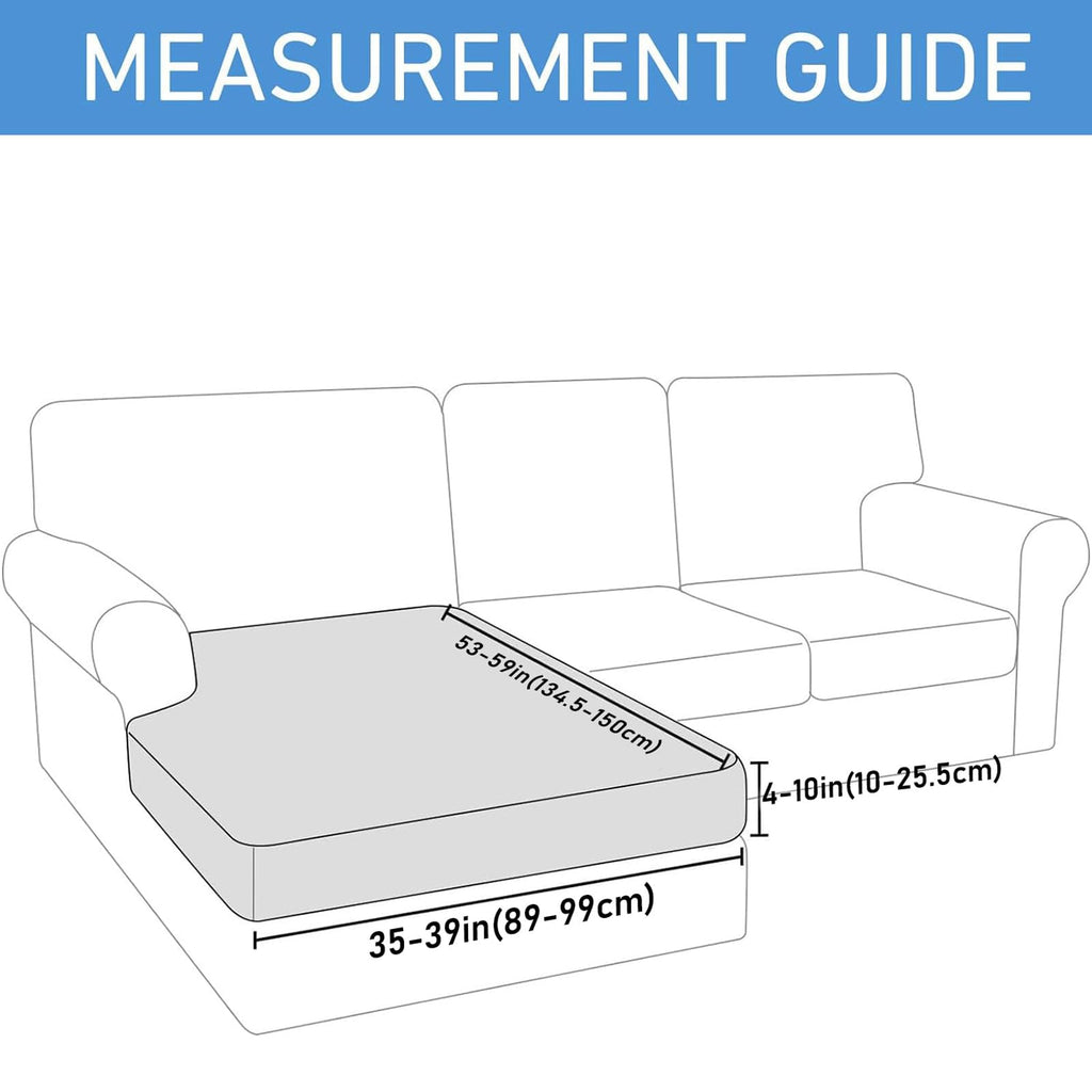 Waterproof Sectional Sofa Cushion Covers, L Shape Couch Slipcovers