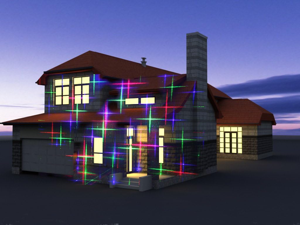 Motion Pattern Firefly 3 Models in 1 with 18 Patterns RGB Outdoor Laser Christmas Lights Projector with RF Remote