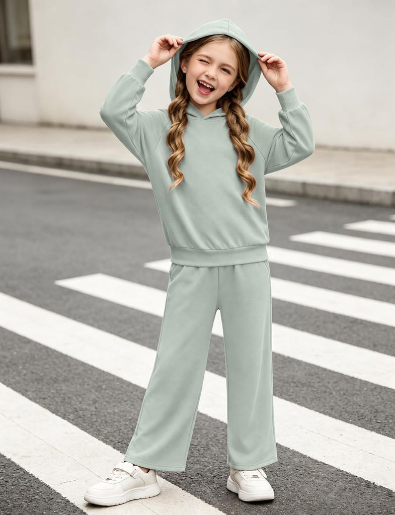 2 Piece Fall Outfits Pullover Hoodie Sweatsuit