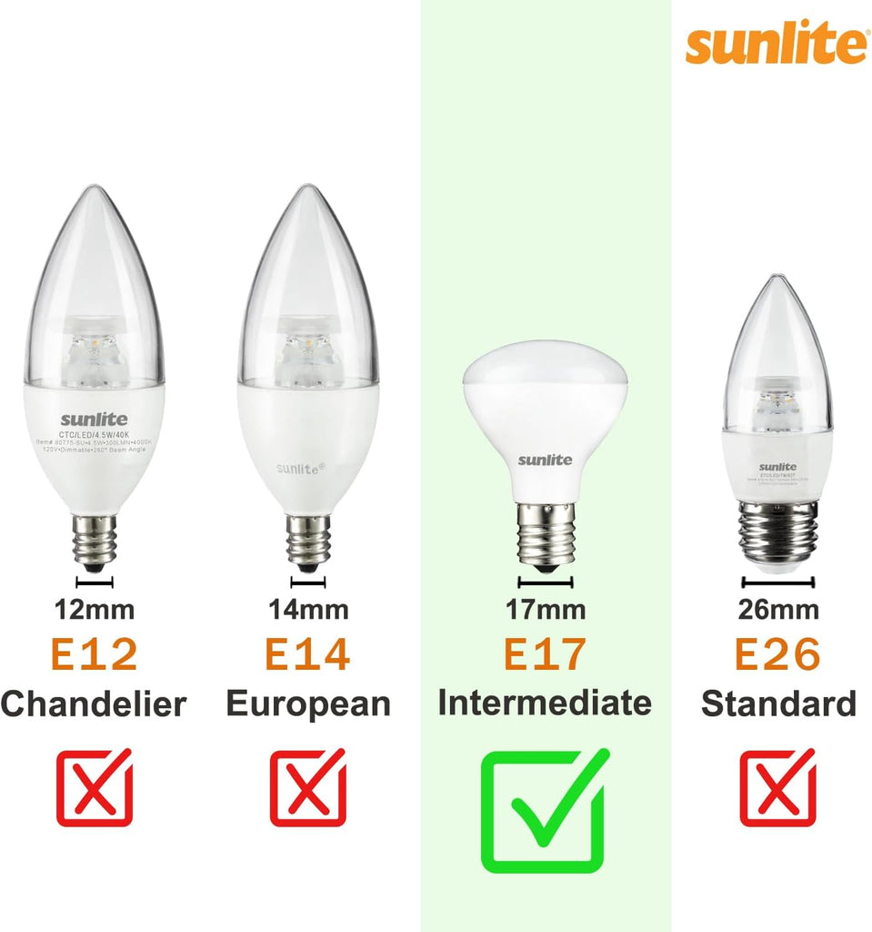 LED Filament T6 T6.5 Tubular Light Bulb, 2 Watts (25W Equivalent), 180 Lumens, Intermediate E17 Base, Non-Dimmable