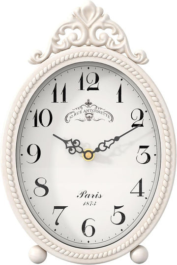 Abdurey Vintage Table Clock on Stand, Desk and Shelf Decorative Clock