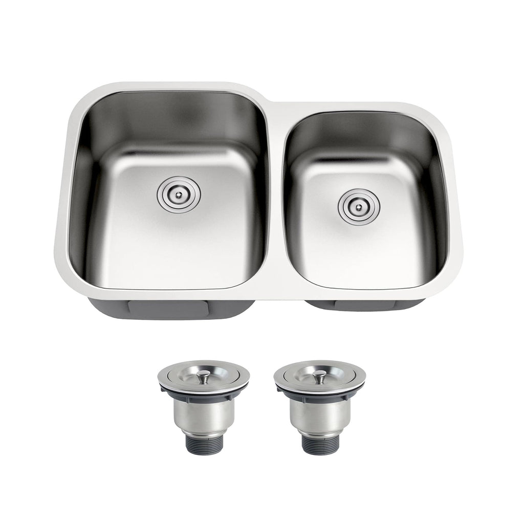 32 Inch Undermount 60/40 Double Bowl Kitchen Sink