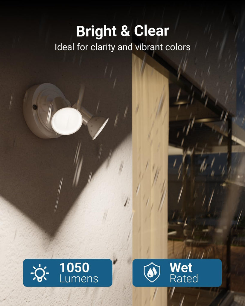6 Pack Outdoor Flood Light Bulb LED PAR38, Exterior Spotlight Bulbs, Weatherproof, 1050 LM, 13W (100W Equivalent)