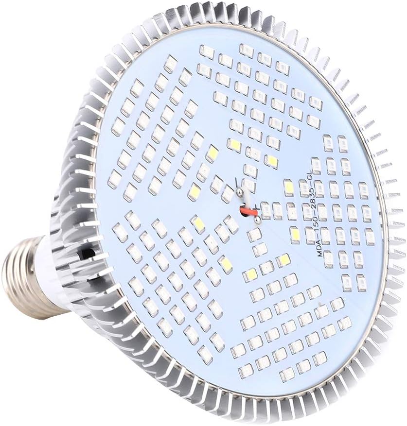 LED Plant Grow Light Bulb, 100W Full Spectrum 150LED E27 for Indoor Plants