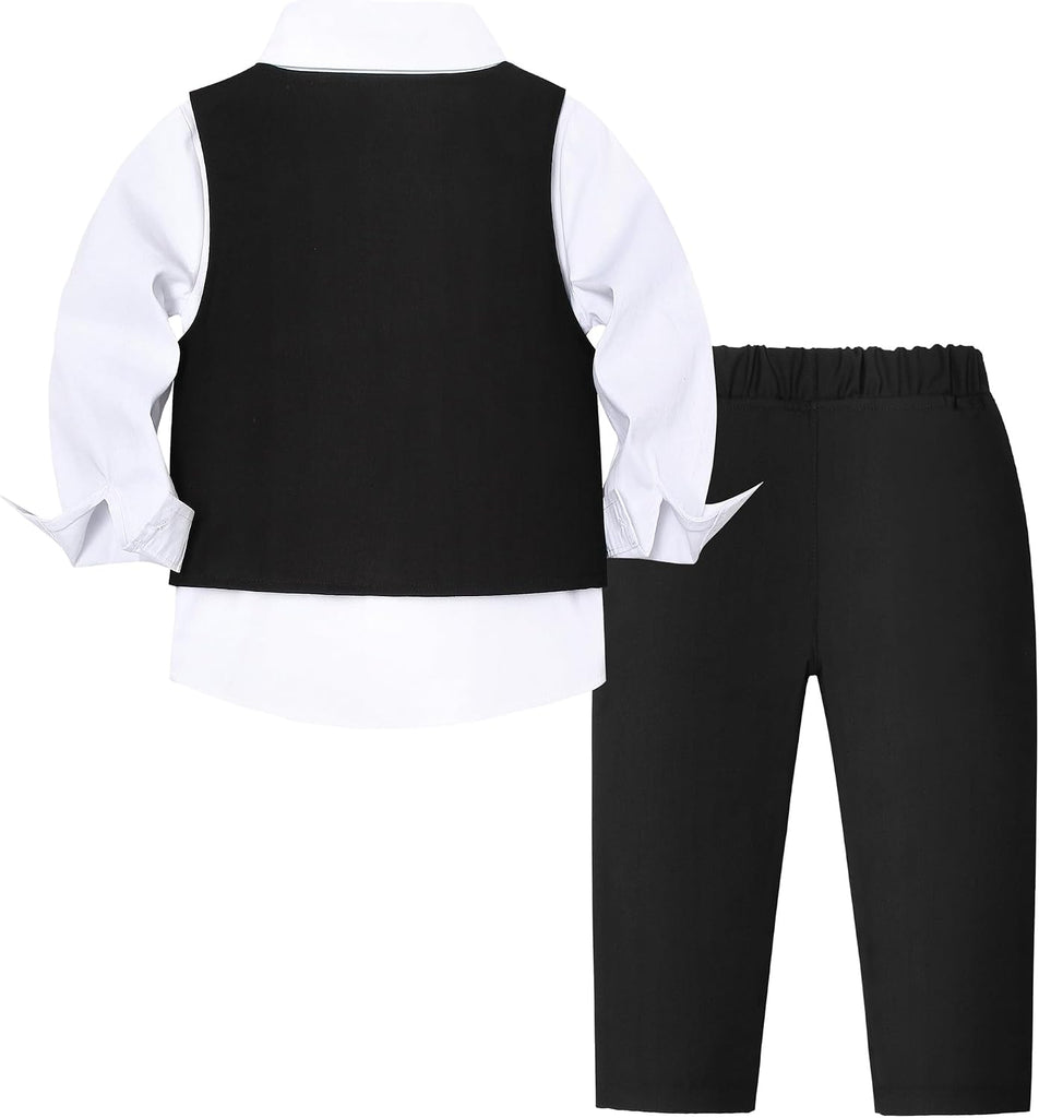 Toddler Boy Suit Set Baby Tuxedo Boys Formal Outfit